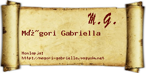Mágori Gabriella névjegykártya